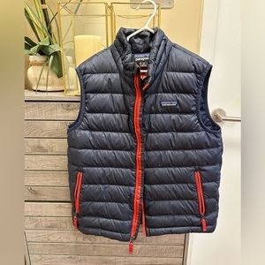 Kids Patagonia Vest Size M (10) Blue Color